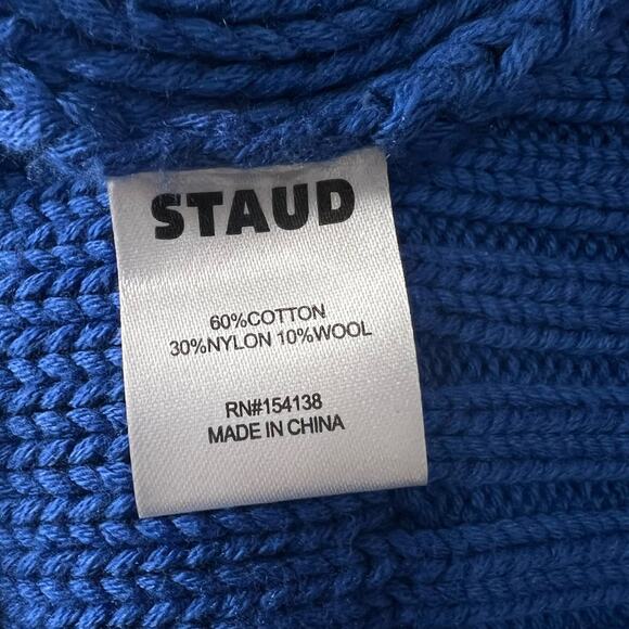 NEW NWT STAUD Cable Knit Turtleneck Sweater - Picture 6 of 9